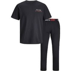 Jack&Jones Pánské pyžamo JACALEX Standard Fit 12252292 Black (Velikost M)