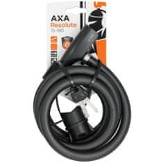 AXA Zámek Resolute 180/15 - lankový, na klíč, černá
