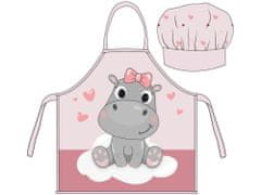 BrandMac Dětská zástěra s kuchařskou čepicí Hippo