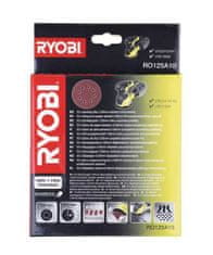 RYOBI Ryobi RO125A10 - 10ks sada 125mm brusných papírů pro excentrickou brusku