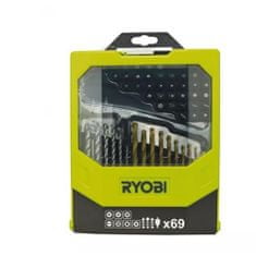 RYOBI Ryobi RAK69MIX - 69ks sada vrtáků a šroubovacích bitů