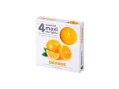 Čajové Maxi 4ks Orange vonné svíčky