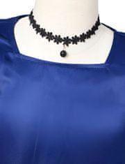 EXCELLENT Společenské šaty s třpytivou sukní vel. 134 - modré