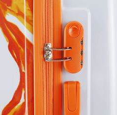 SEMI LINE Sada kufrů T5655 White/Orange 3-set