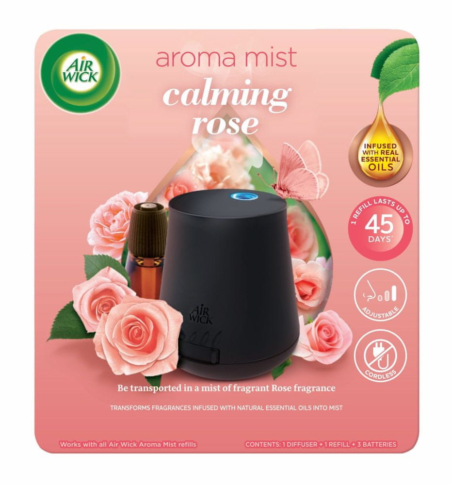 Air wick aroma difuzér + náplň - Uklidňující růže