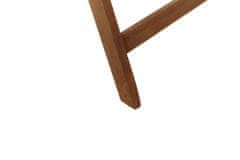 Beliani Zahradní souprava stolu a 6 židlí z akáciového dřeva tmavé dřevo AMANTEA
