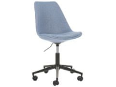 Beliani Čalouněná kancelářská židle světle modrá DAKOTA
