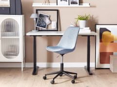 Beliani Čalouněná kancelářská židle světle modrá DAKOTA