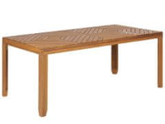 Beliani Zahradní jídelní stůl z akáciového dřeva 180 x 90 cm BARATTI