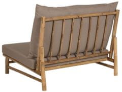 Beliani Bambusová židle světlé dřevo/taupeTODI