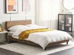 Beliani Náhradní potah na postel 140 x 200 cm hnědý FITOU