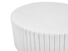 Beliani Kulatý konferenční stolek bílý POZZA