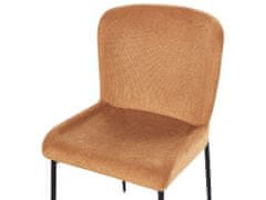 Beliani Sada 2 jídelních židlí oranžová ADA