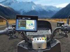 CARCLEVER Monitor 5 na motocykl s Apple CarPlay, Android auto, Bluetooth, mini USB, micro SD (ds-502cam)