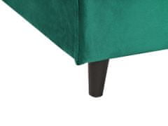 Beliani Náhradní potah na postel 140 x 200 cm tmavě zelený FITOU