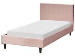 Beliani Náhradní potah na postel 90 x 200 cm růžový FITOU