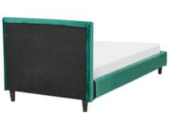 Beliani Náhradní potah na postel 90 x 200 cm tmavě zelený FITOU
