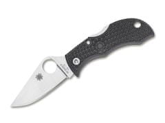 Spyderco MBKWP Manbug Wharncliffe malý kapesní nůž 5 cm, černá, FRN