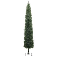 Greatstore Úzký vánoční stromek se stojanem 270 cm PVC