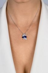 Brilio Silver Okouzlující stříbrný set šperků se zirkony SET248WB (náušnice, náhrdelník)