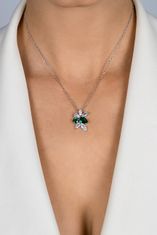 Brilio Silver Okouzlující stříbrný set šperků se zirkony SET248WG (náušnice, náhrdelník)
