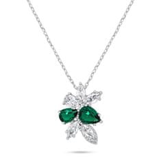 Brilio Silver Okouzlující stříbrný set šperků se zirkony SET248WG (náušnice, náhrdelník)