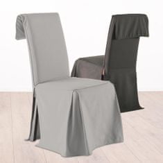 Atmosphera Bavlněný potah na židli v šedé barvě, 85 cm