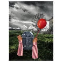 Smiffys Halloween Horror - Dekorace na trávník Klaun "To" s náhrobkem