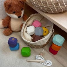 Ulanik Montessori vzdělávací hra - lacing"Stones"