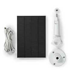 Nedis solární panel 5.3 V DC/ 0.5 A, micro USB kabel 3 m, pro chytrou IP kameru WIFICBO30WT (SOLCH10WT)