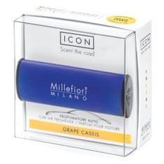 Millefiori Milano Icon Vůně do auta Grape Cassis, modrá Classic