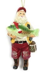 kurt adler Vánoční ozdoba - Santa rybář