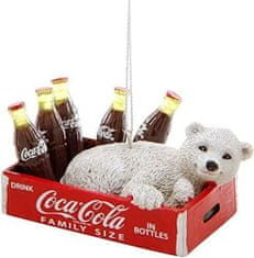 kurt adler Vánoční ozdoba - Ležící lední Medvěd CocaCola