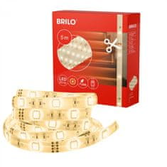 BRILONER BRILONER LED pásek, 500 cm, USB, 4W, 500lm, bílé BRILO 2316150