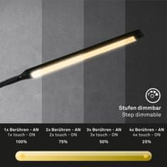 BRILONER BRILONER LED stojací svítidlo, 126,5 cm, LED modul, 6W, 600lm, černá BRILO 1472015