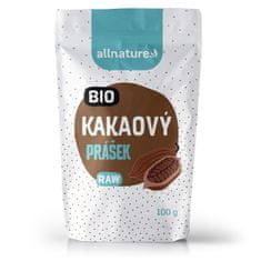 Allnature Kakaový prášek BIO RAW, 100 g