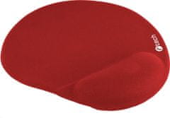 C-Tech Podložka pod myš gelová C-TECH MPG-03, červená, 240x220mm