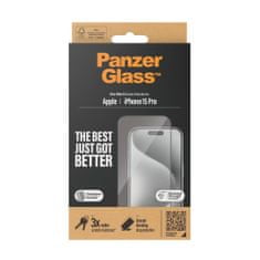 PanzerGlass PanzerGlass Ultra Wide tvrzené sklo pro iPhone 15 Pro