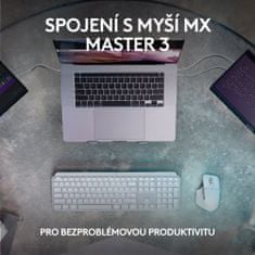 Logitech MX Keys S Plus a MX Master 3S, šedá
