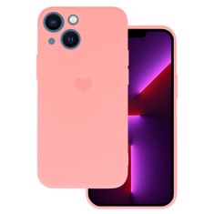 Vennus Kryt Vennus Heart Silicone pro Apple iPhone 14 Plus , design 1 , barva růžová
