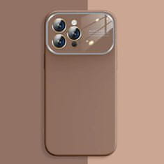 MobilPouzdra.cz Kryt Soft Silicone Lens pro Apple iPhone 15 Pro Max , barva hnědá