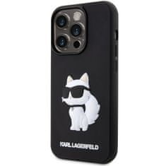 Karl Lagerfeld Originální kryt KARL LAGERFELD hardcase Rubber Choupette 3D KLHCP14L3DRKHNK for Apple iPhone 14 Pro , barva černá