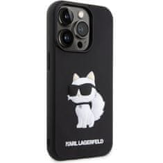 Karl Lagerfeld Originální kryt KARL LAGERFELD hardcase Rubber Choupette 3D KLHCP14L3DRKHNK for Apple iPhone 14 Pro , barva černá