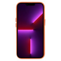 Kryt Leather Magsafe Apple iPhone 14 Pro Max , barva oranžová