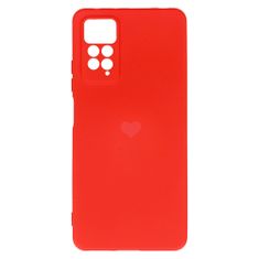 Vennus  Silikonové pouzdro se srdcem pro Xiaomi Redmi Note 11 Pro/Note 11 Pro 5G design 1 červené