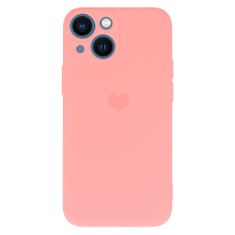 Vennus Kryt Vennus Heart Silicone pro Apple iPhone 14 , design 1 , barva růžová