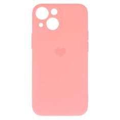 Vennus  Silikonové pouzdro se srdcem pro Iphone 14 design 1 růžové