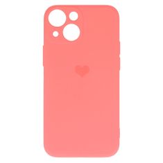 Vennus Kryt Vennus Heart Silicone pro Apple iPhone 14 , design 1 , barva korálová