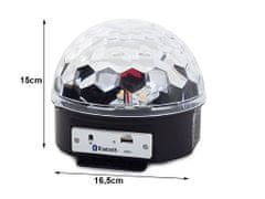 Alum online Magická disko koule s MP3 přehrávačem a Bluetooth připojením