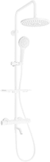 Mexen Kt05 - vanový-sprchový set s termostatickou baterií, bílá (779000593-20)